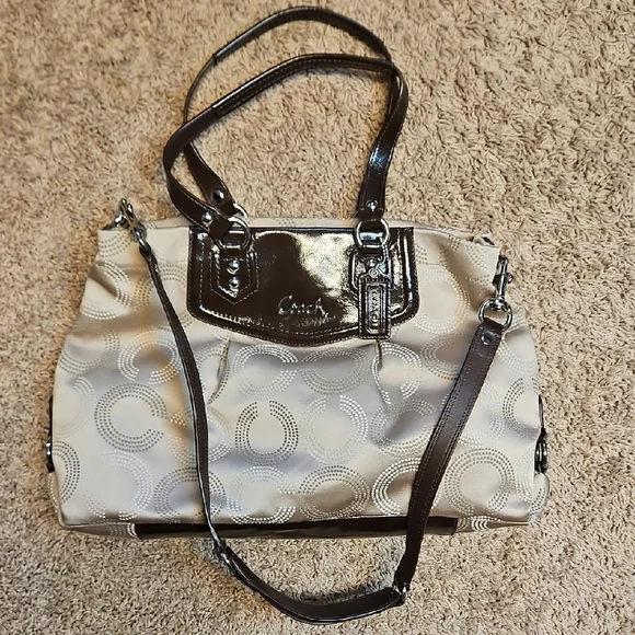 Coach Ashley Dotted Op Art Carryall Bag - Picture 11 of 16